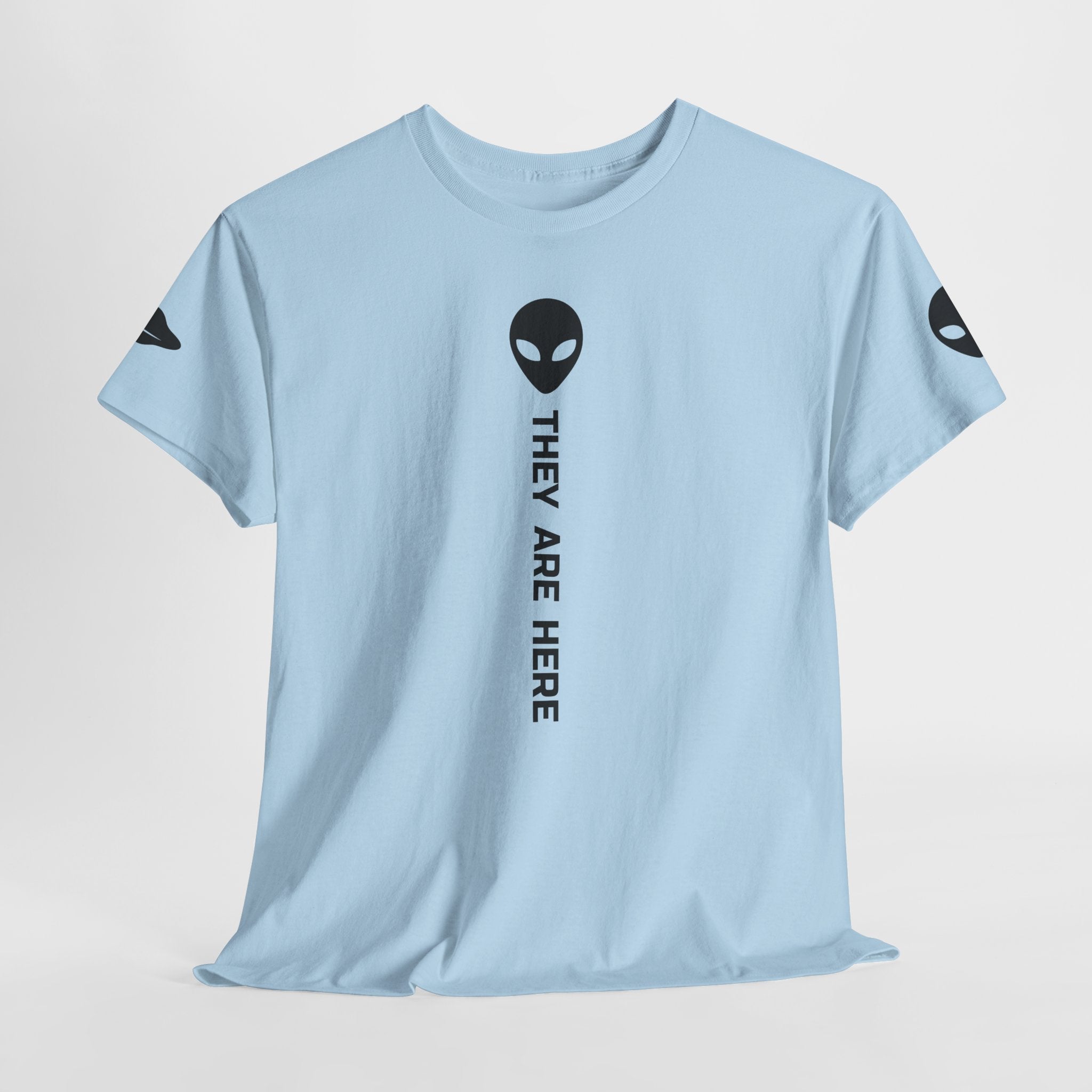 Alien Head "They Are Here" Graphic Tee