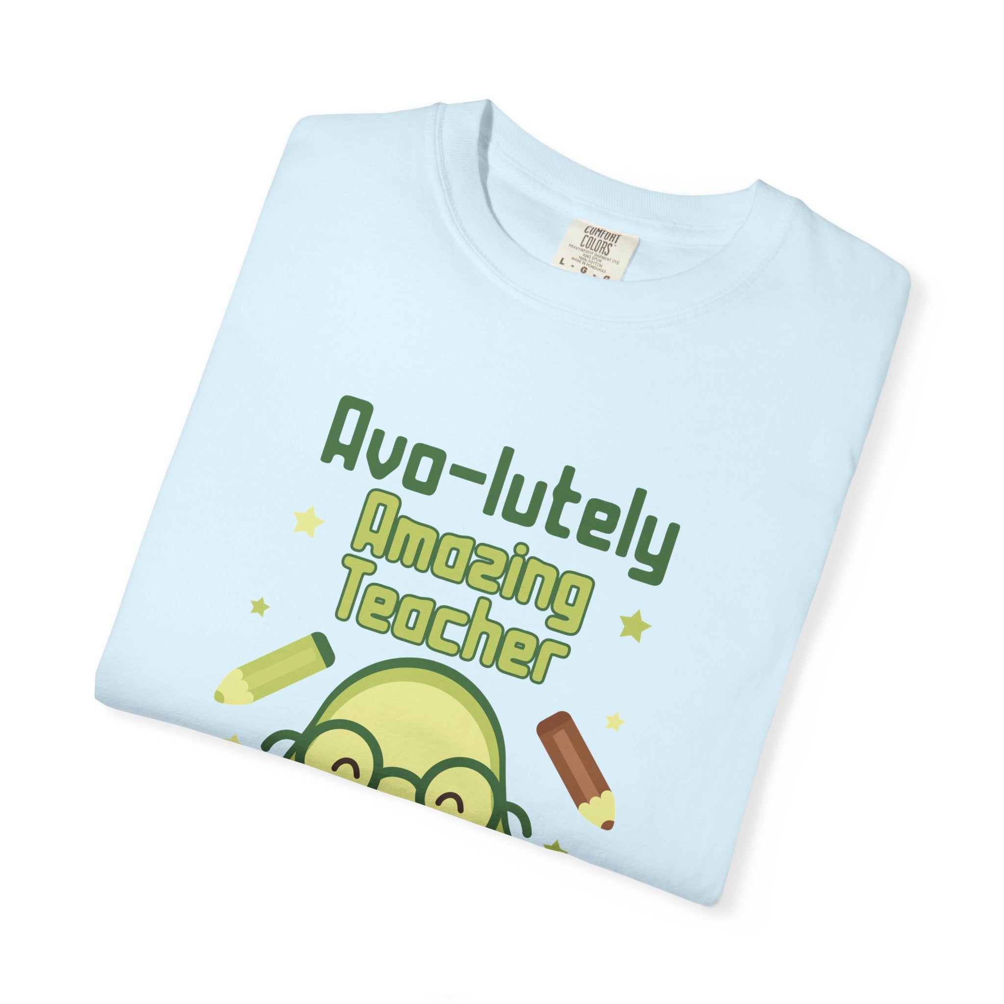 Personalizable "Avo-lutely Amazing Teacher" T-Shirt — Cute Avocado [XX] Grade Teacher Tee