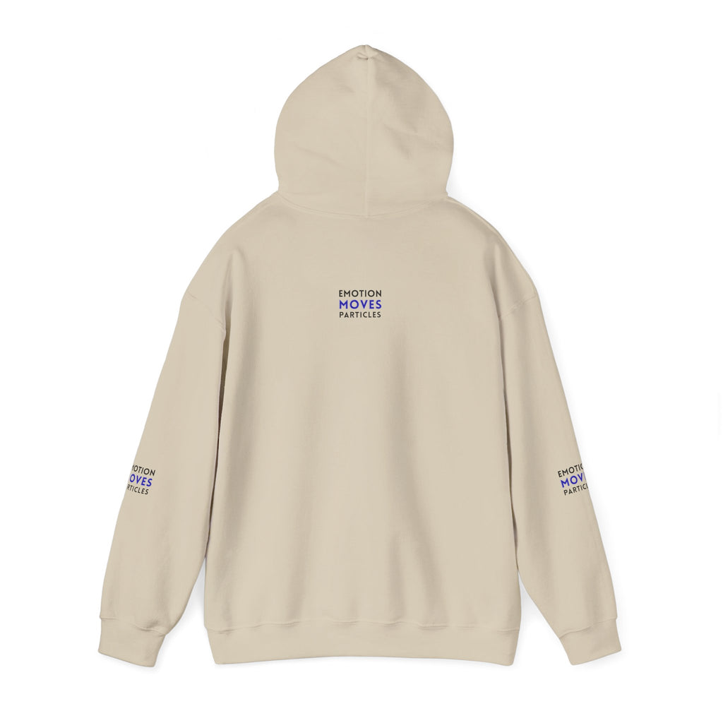 Emotion Moves Particles Hoodie — Inspirational Graphic Pullover