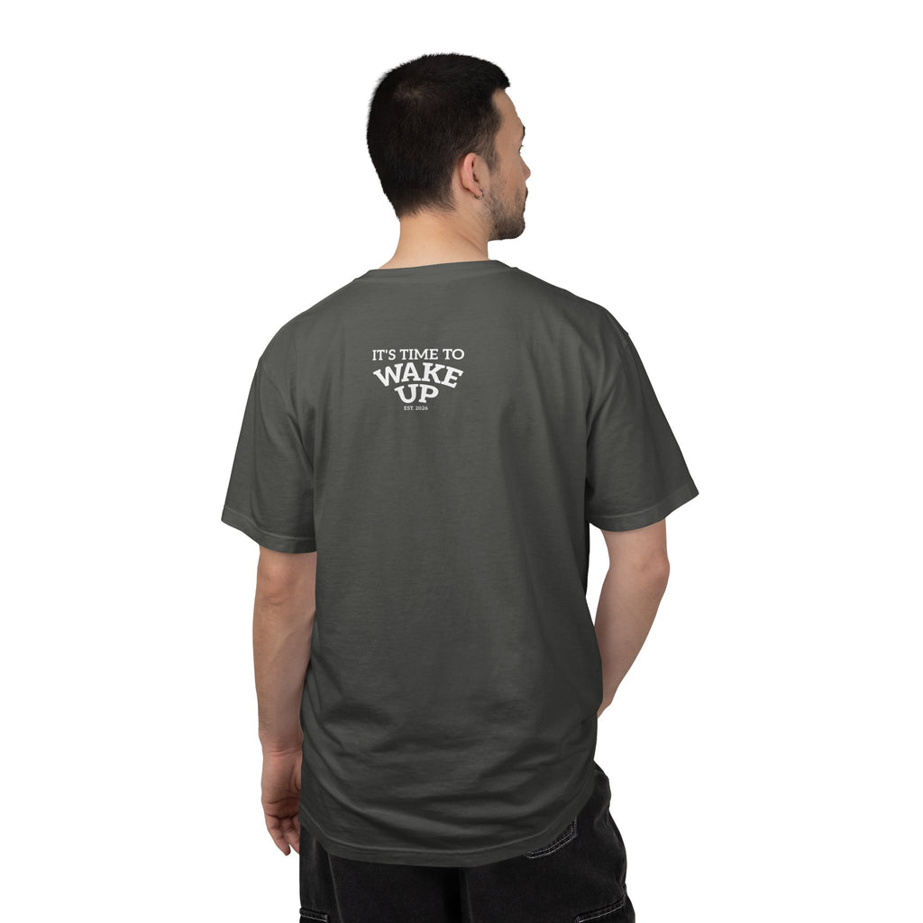 Wake Up Graphic T-Shirt — "It's Time to Wake Up" Casual Tee dark