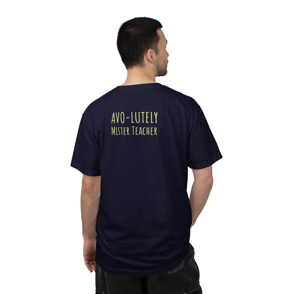 Personalizable "Avo-lutely Amazing Teacher" T-Shirt — Cute Avocado [XX] Grade Teacher Tee