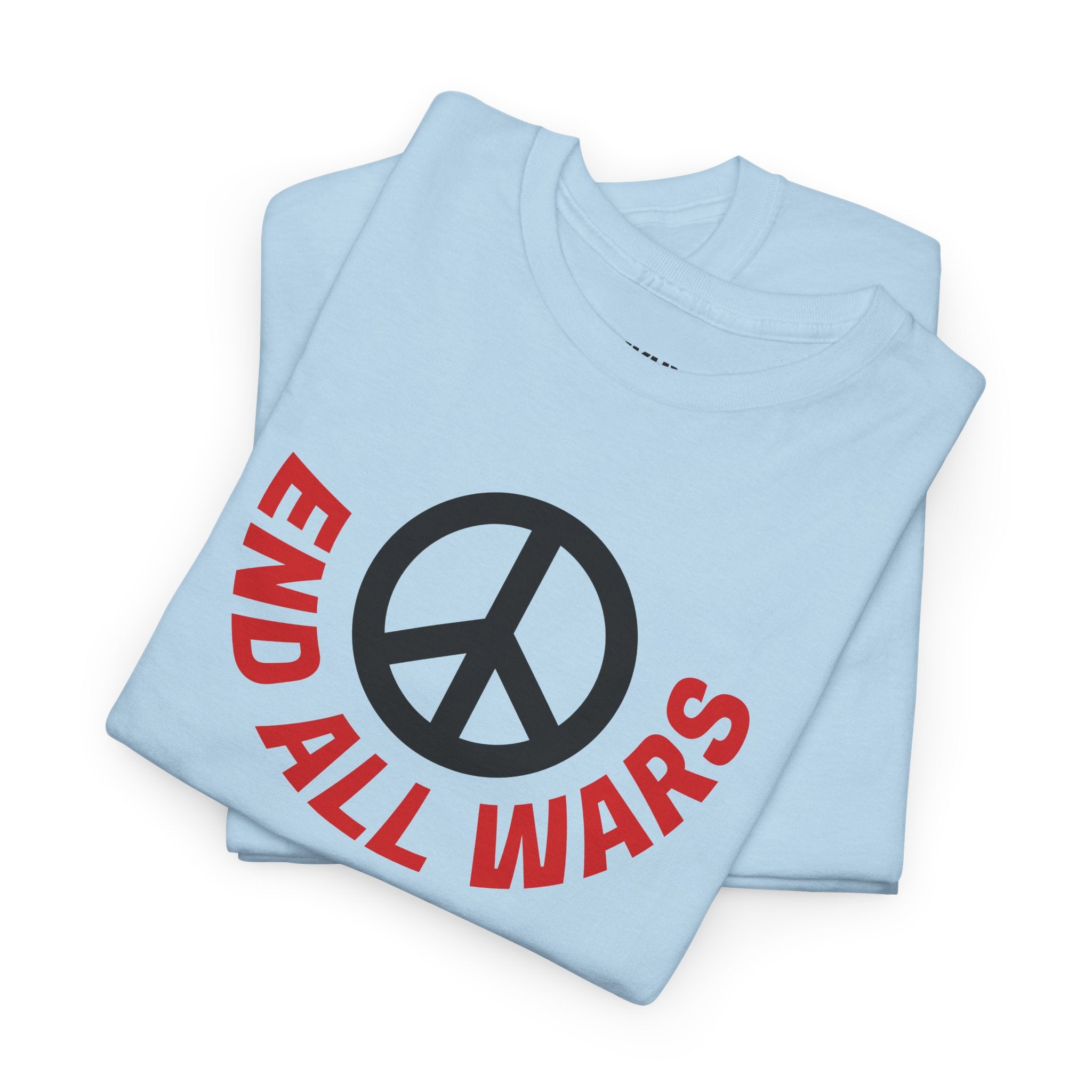 Peace Symbol T-Shirt — "End All Wars" Anti-War Graphic Tee
