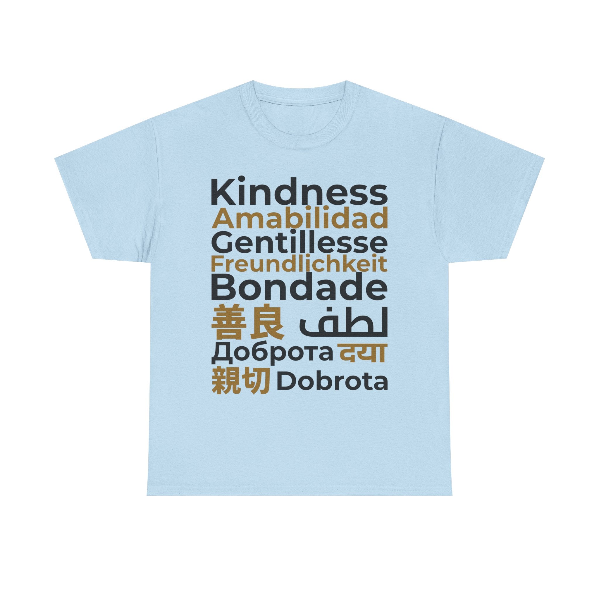 Kindness Multilingual Tee — "Kindness" in World Languages Tee