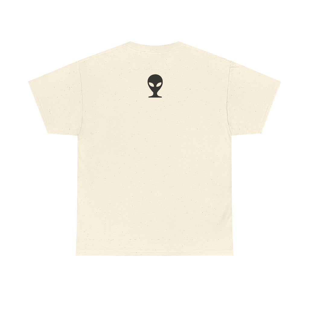 Alien Tee — Minimal "They Are Real" Vertical Graphic T-Shirt