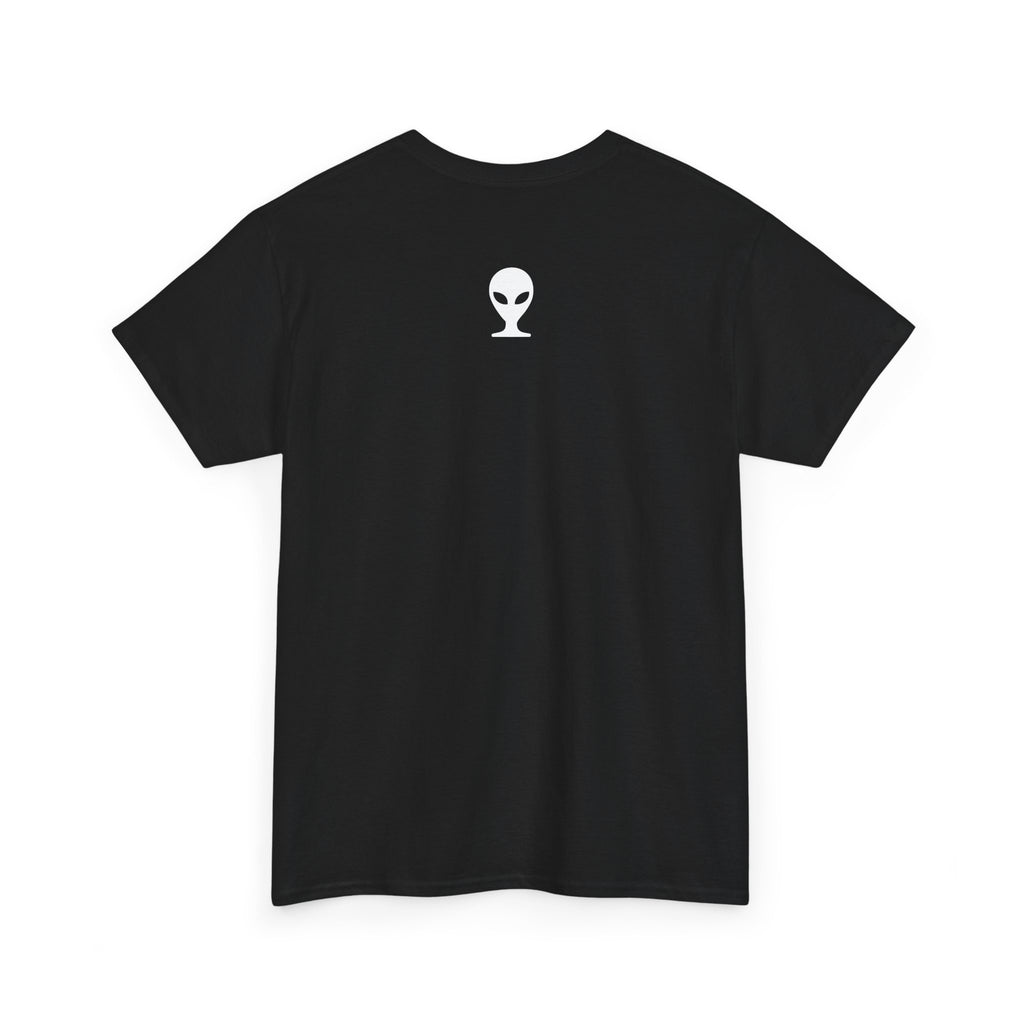 Alien Tee — Minimal "They Are Real" Vertical Graphic T-Shirt dark