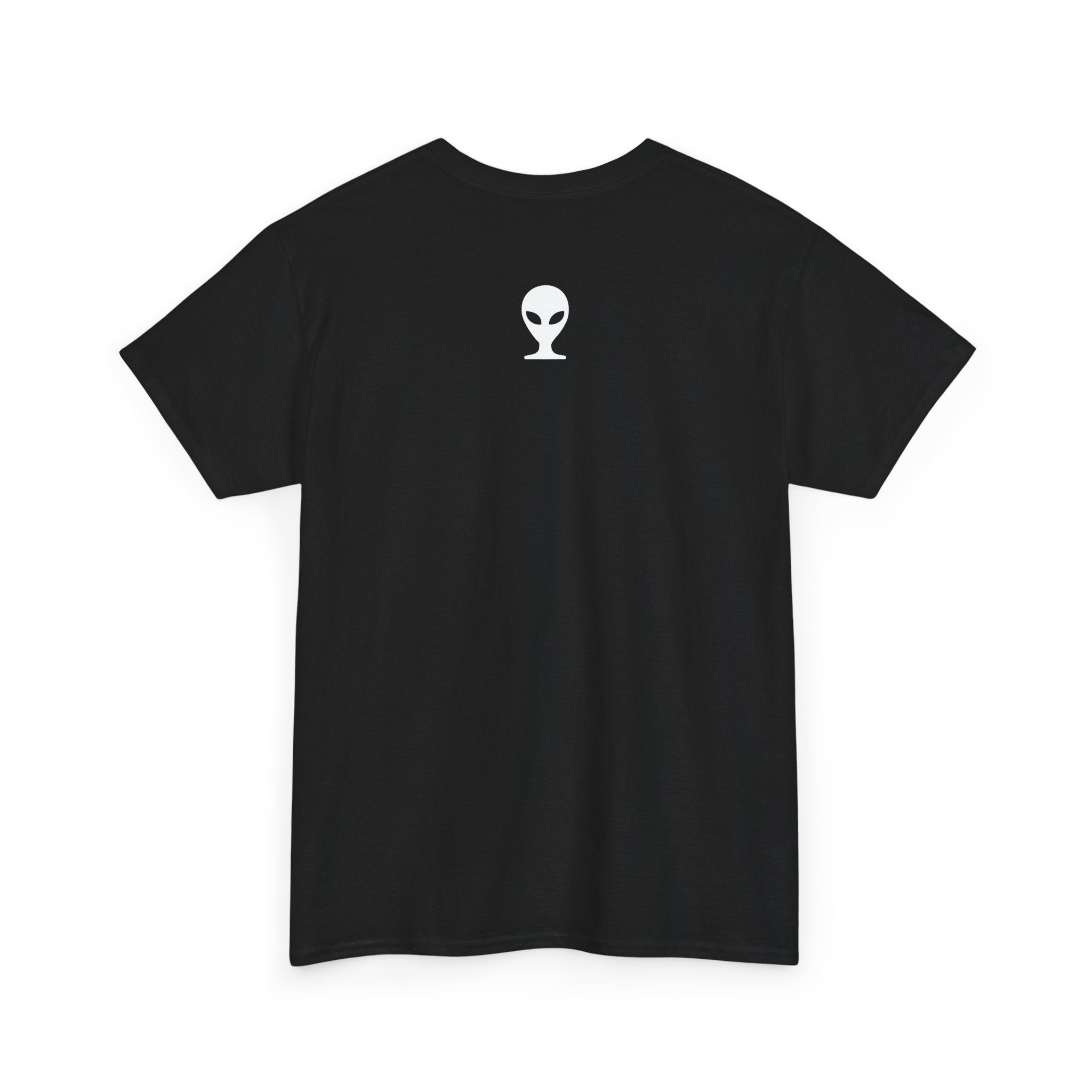 Alien Tee — Minimal "They Are Real" Vertical Graphic T-Shirt dark