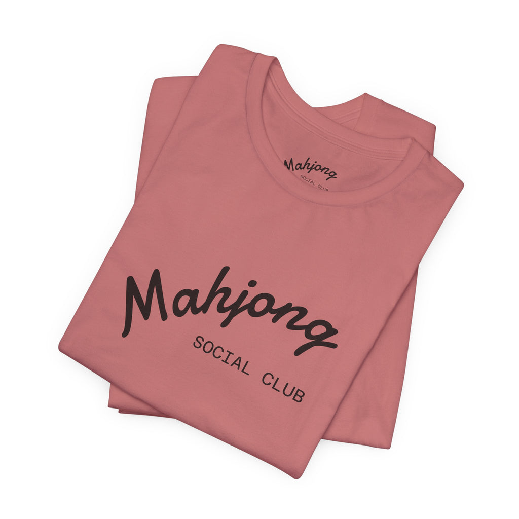 Mahjong Social Club Tee | tile-inspired, jade green pastel