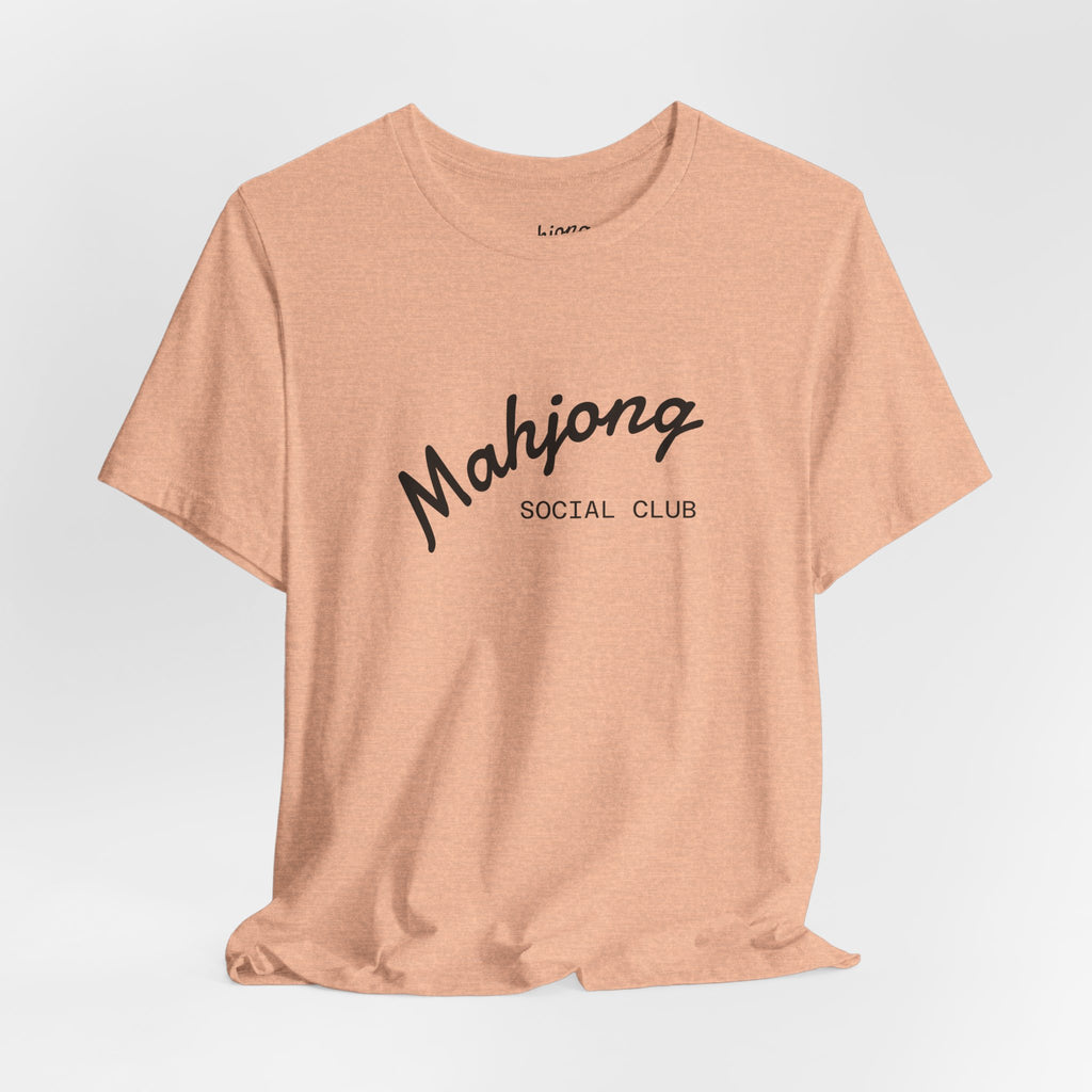 Mahjong Social Club Tee | tile-inspired, jade green pastel