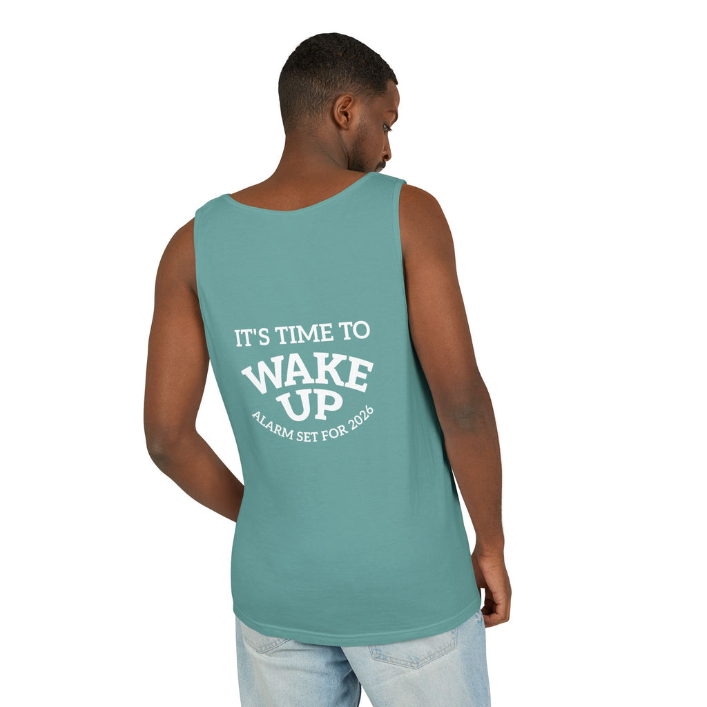 Wake Up Tank Top dark — Casual Graphic Tank