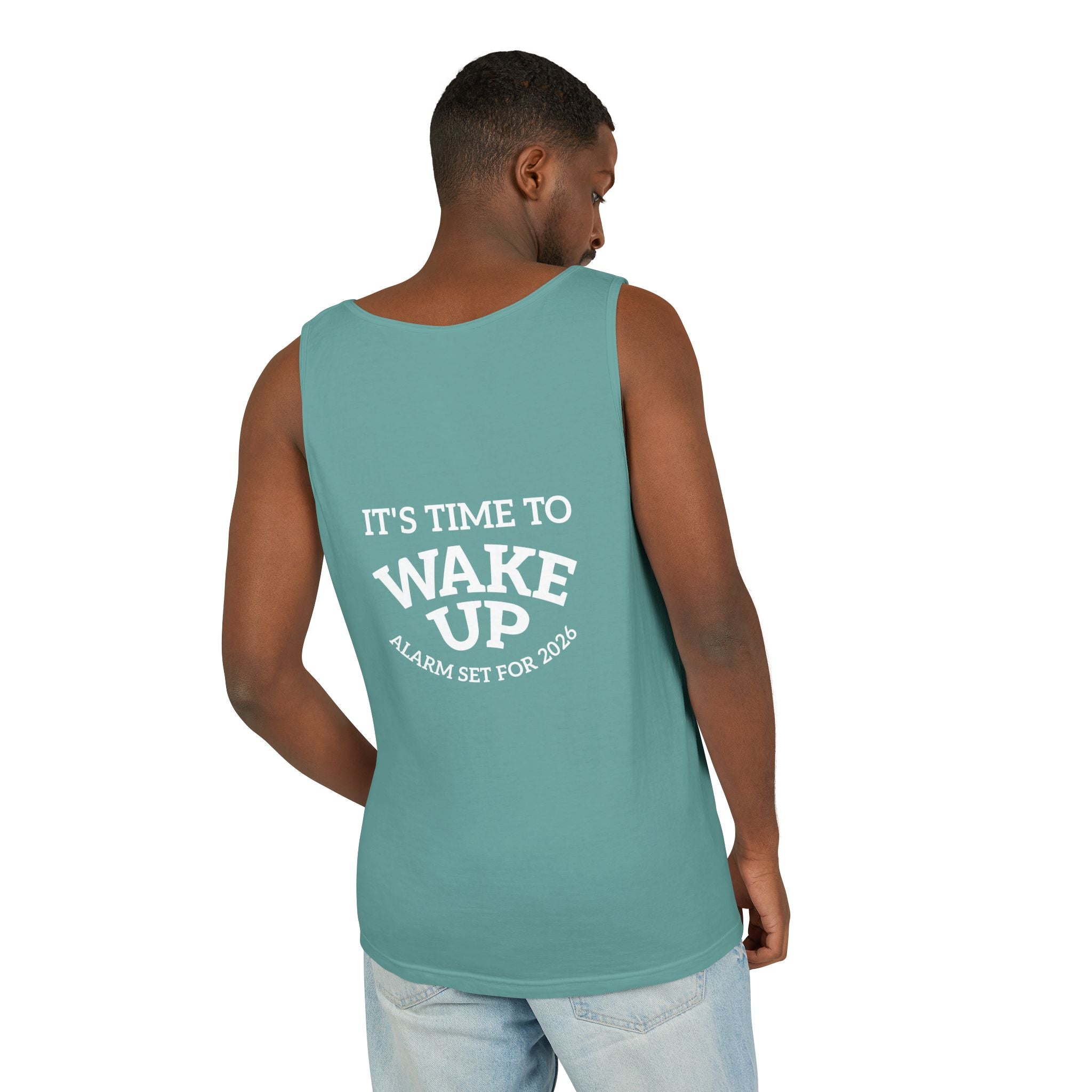 Wake Up Tank Top dark — Casual Graphic Tank