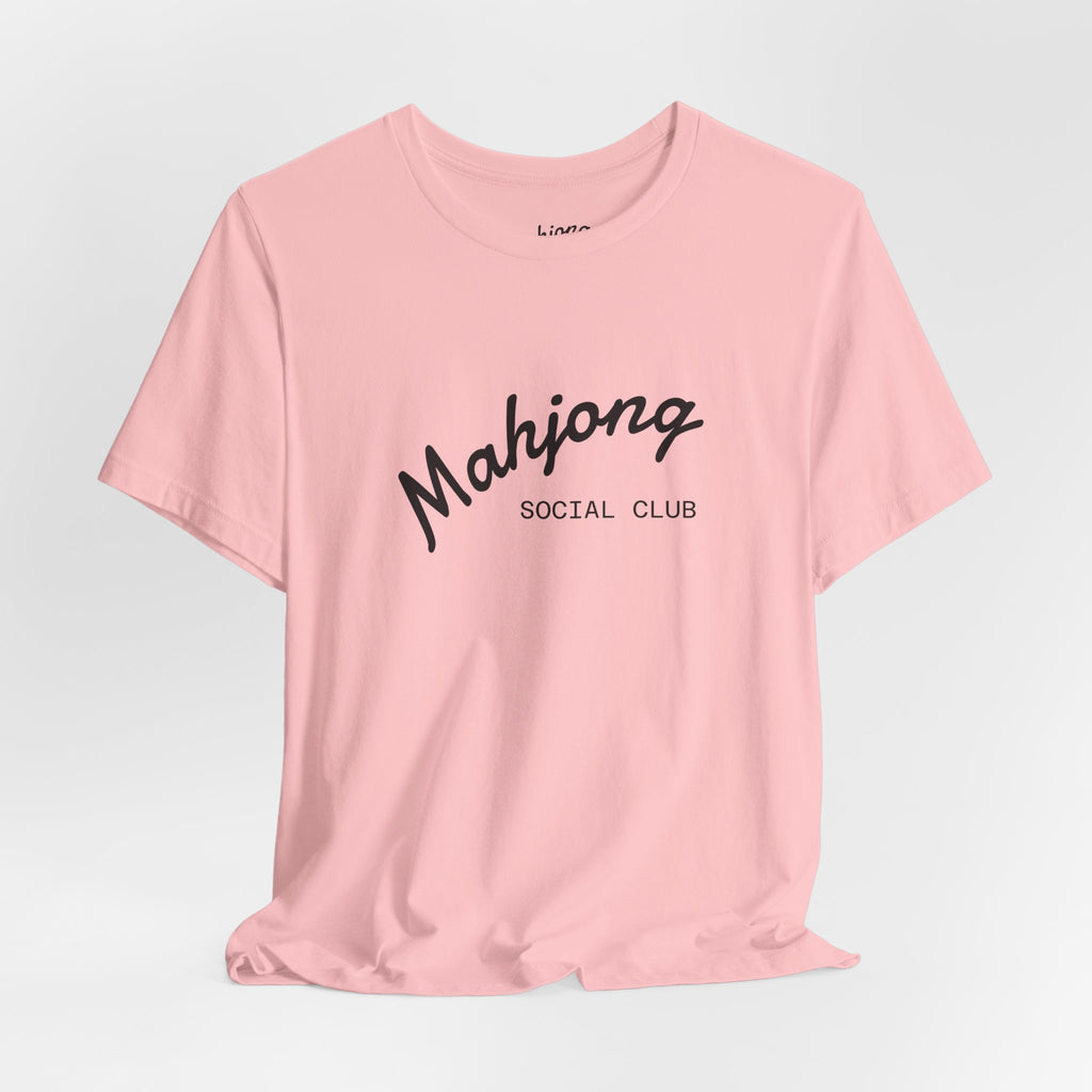 Mahjong Social Club Tee | tile-inspired, jade green pastel