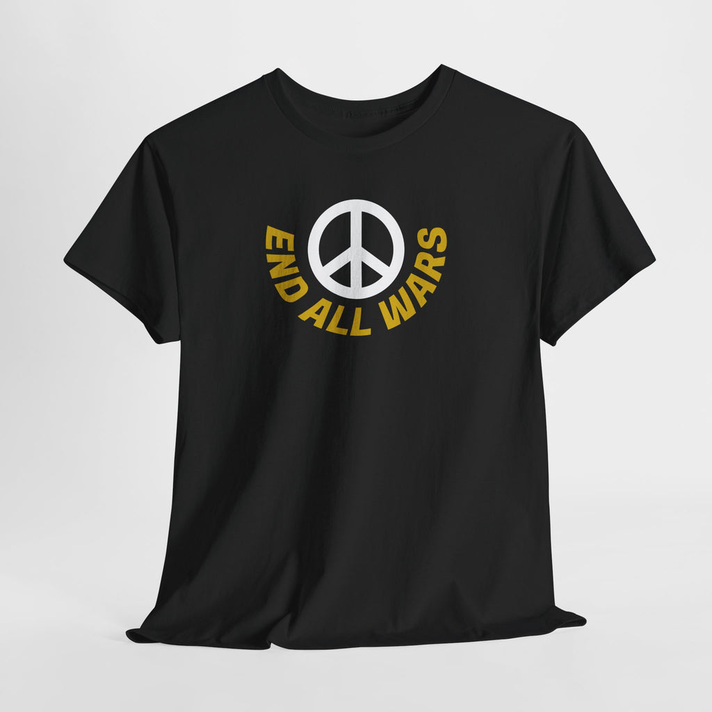 Peace Symbol T-Shirt — "End All Wars" Anti-War Graphic Tee