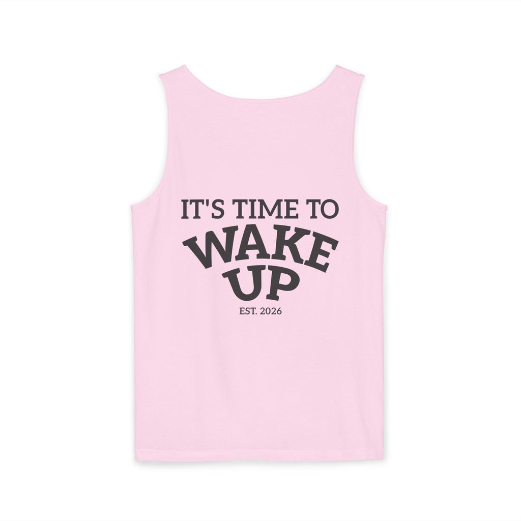 Wake Up Tank Top — Casual Graphic Tank