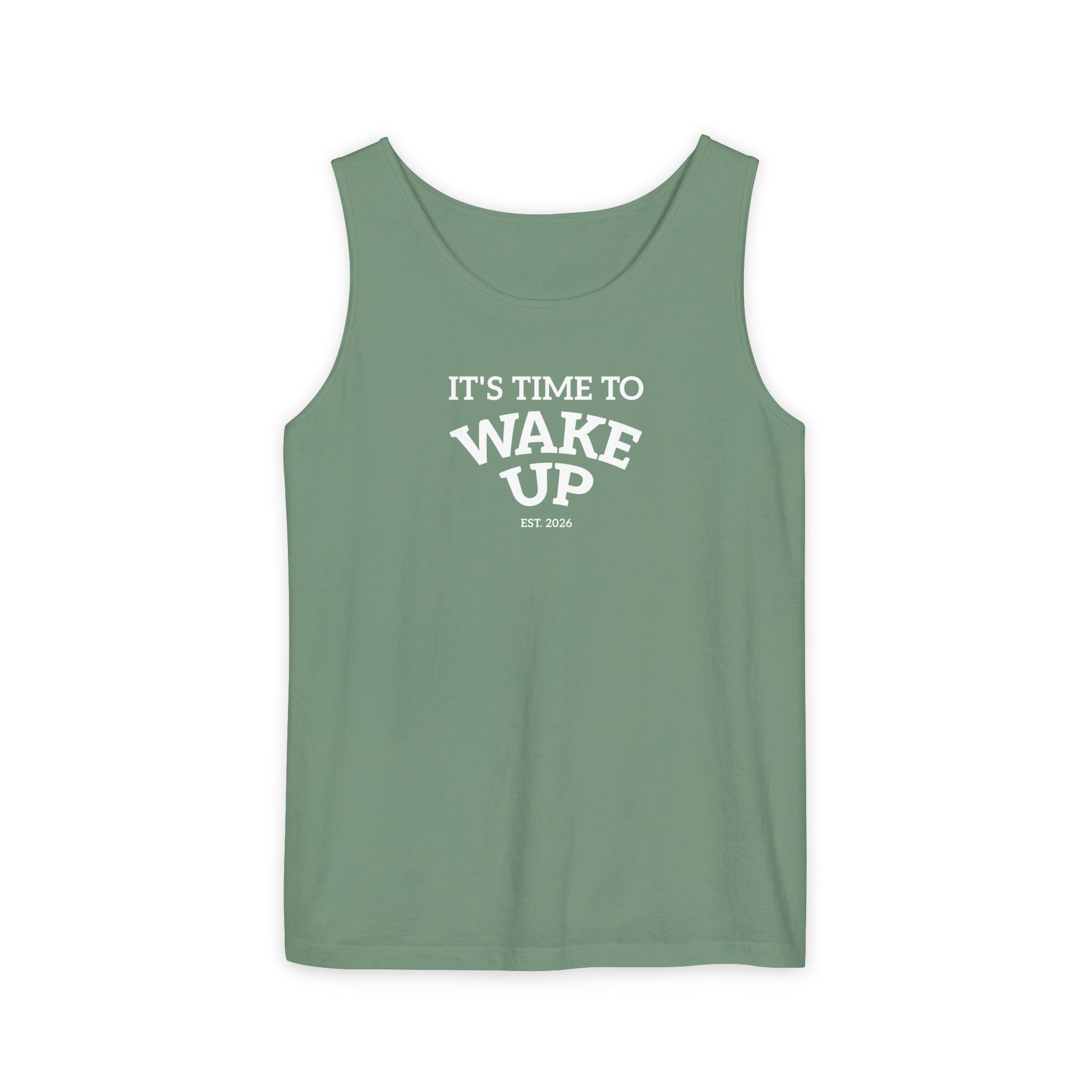 Wake Up Tank Top dark — Casual Graphic Tank