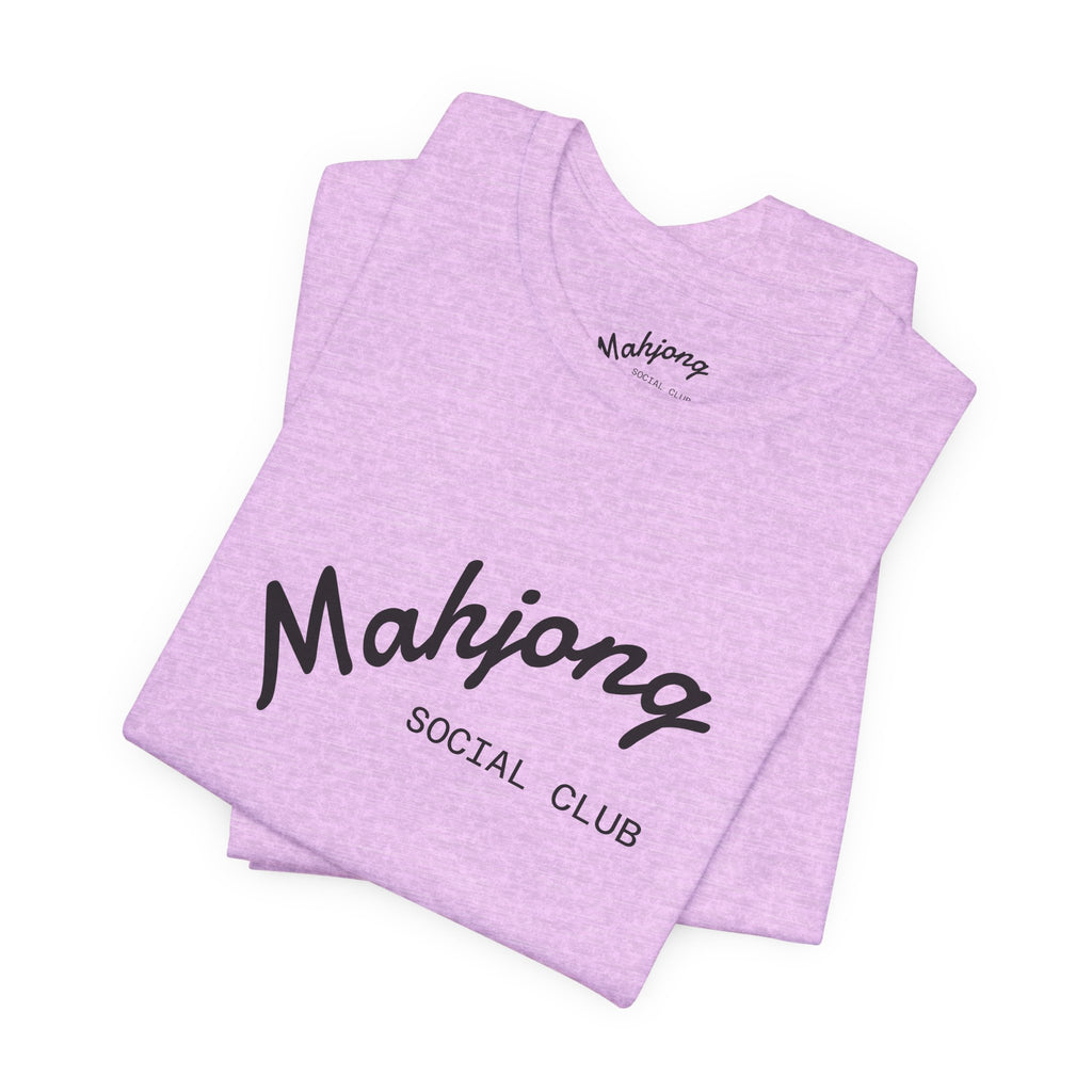 Mahjong Social Club Tee | tile-inspired, jade green pastel