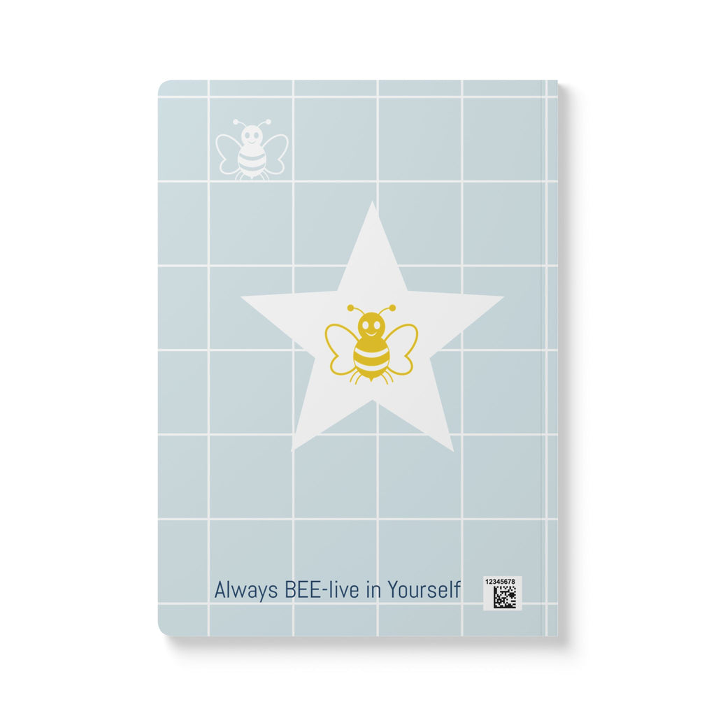 Personalized "Property of [Name]" Bee-lieve In Yourself Softcover Journal — Inspirational Notebook