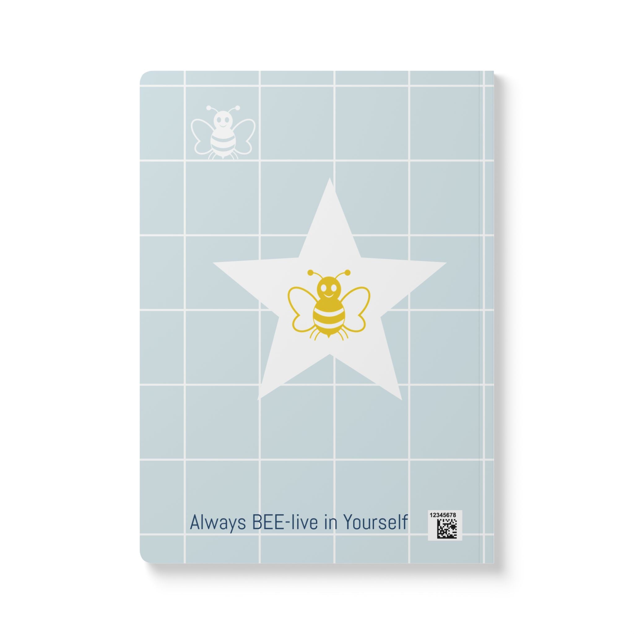 Personalized "Property of [Name]" Bee-lieve In Yourself Softcover Journal — Inspirational Notebook