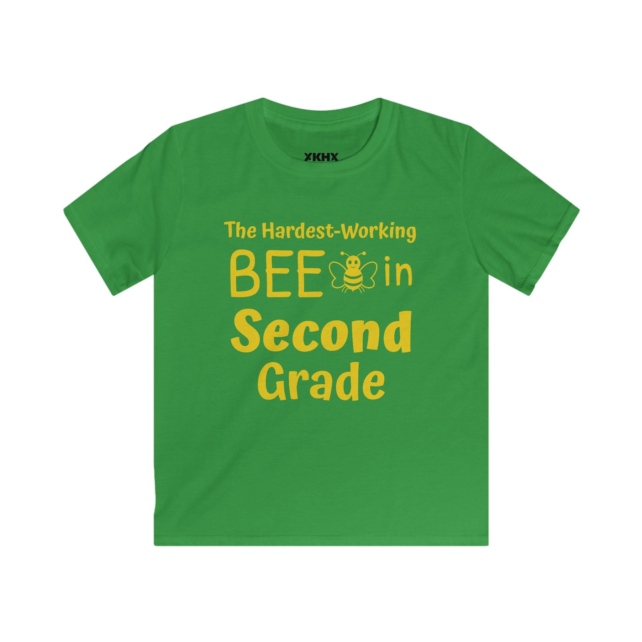 Personalized [XX] Grade Bee T-Shirt — "The Hardest-Working Bee in [XX] Grade" Kids Tee
