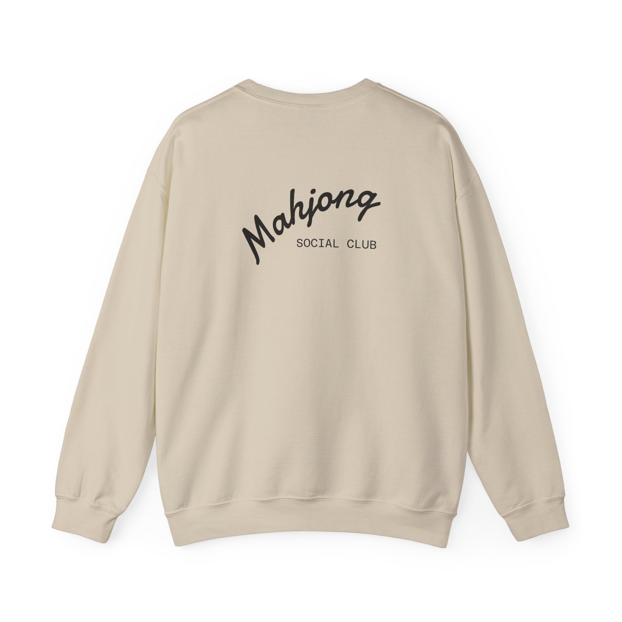 Mahjong Social Club Sweatshirt | tile-inspired, jade green pastel