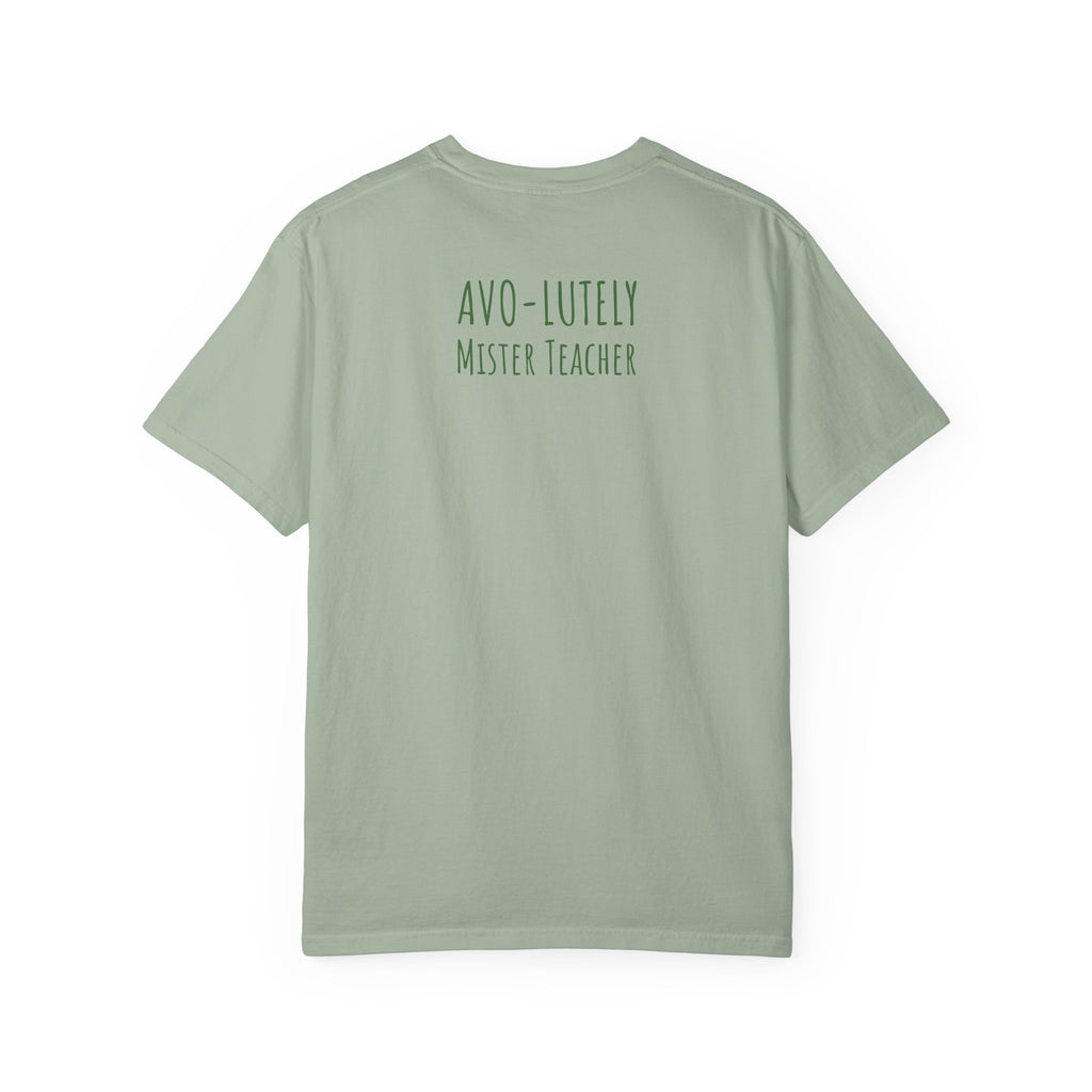 Personalizable "Avo-lutely Amazing Teacher" T-Shirt — Cute Avocado [XX] Grade Teacher Tee