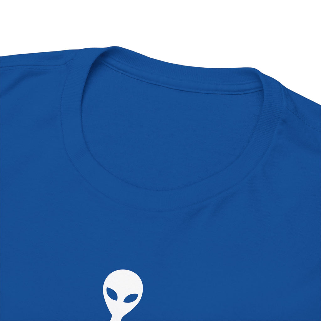 Alien Tee — Minimal "They Are Real" Vertical Graphic T-Shirt dark