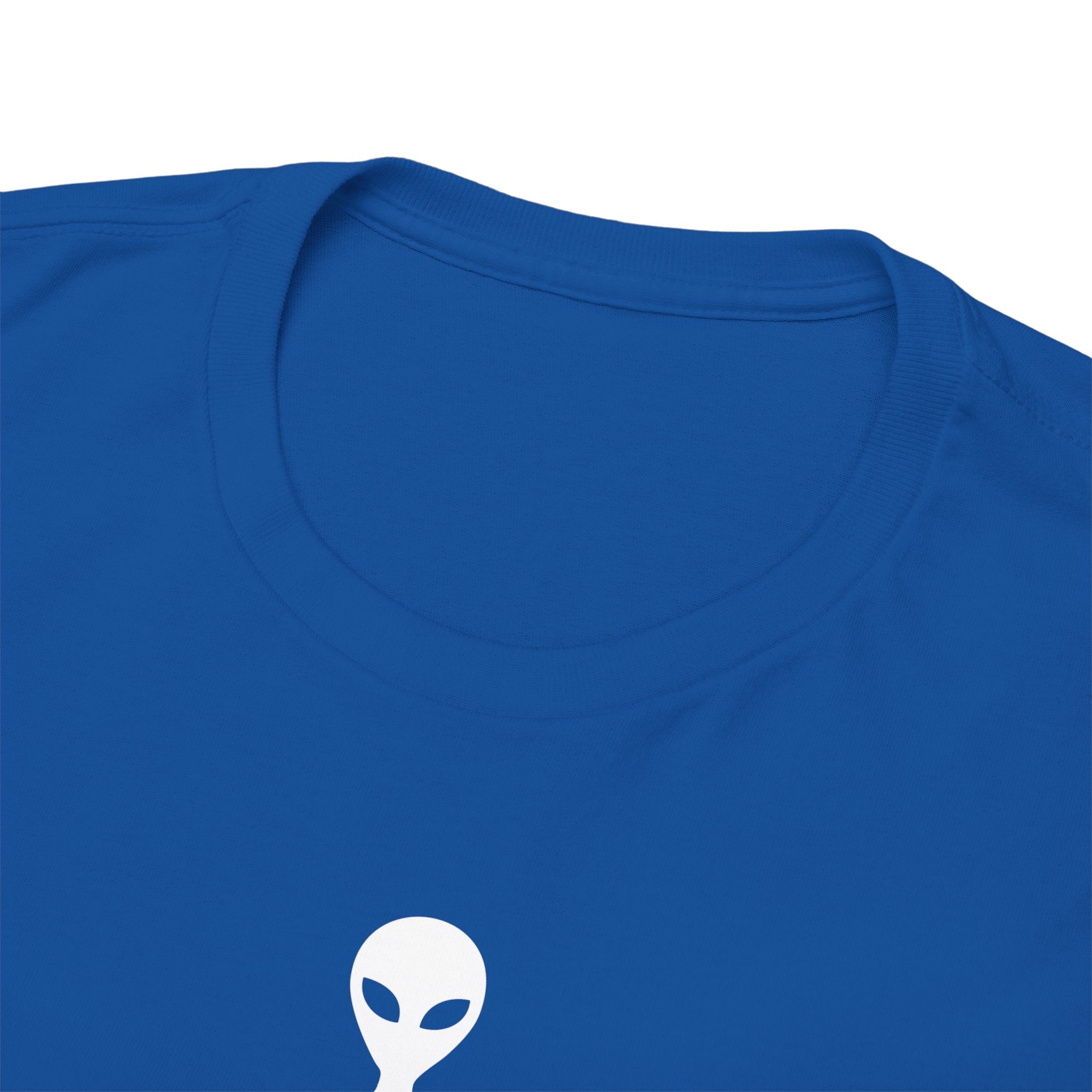 Alien Tee — Minimal "They Are Real" Vertical Graphic T-Shirt dark