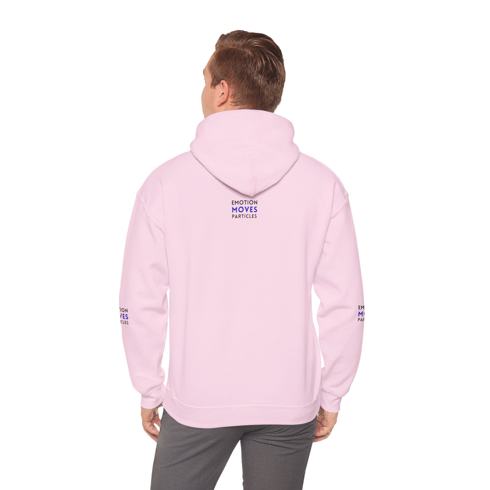 Emotion Moves Particles Hoodie — Inspirational Graphic Pullover