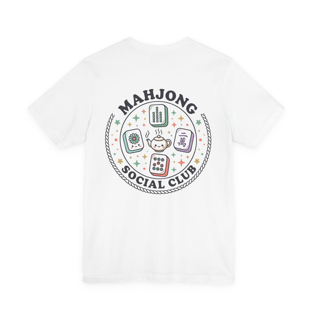 Mahjong Social Club Tee | tile-inspired, jade green pastel