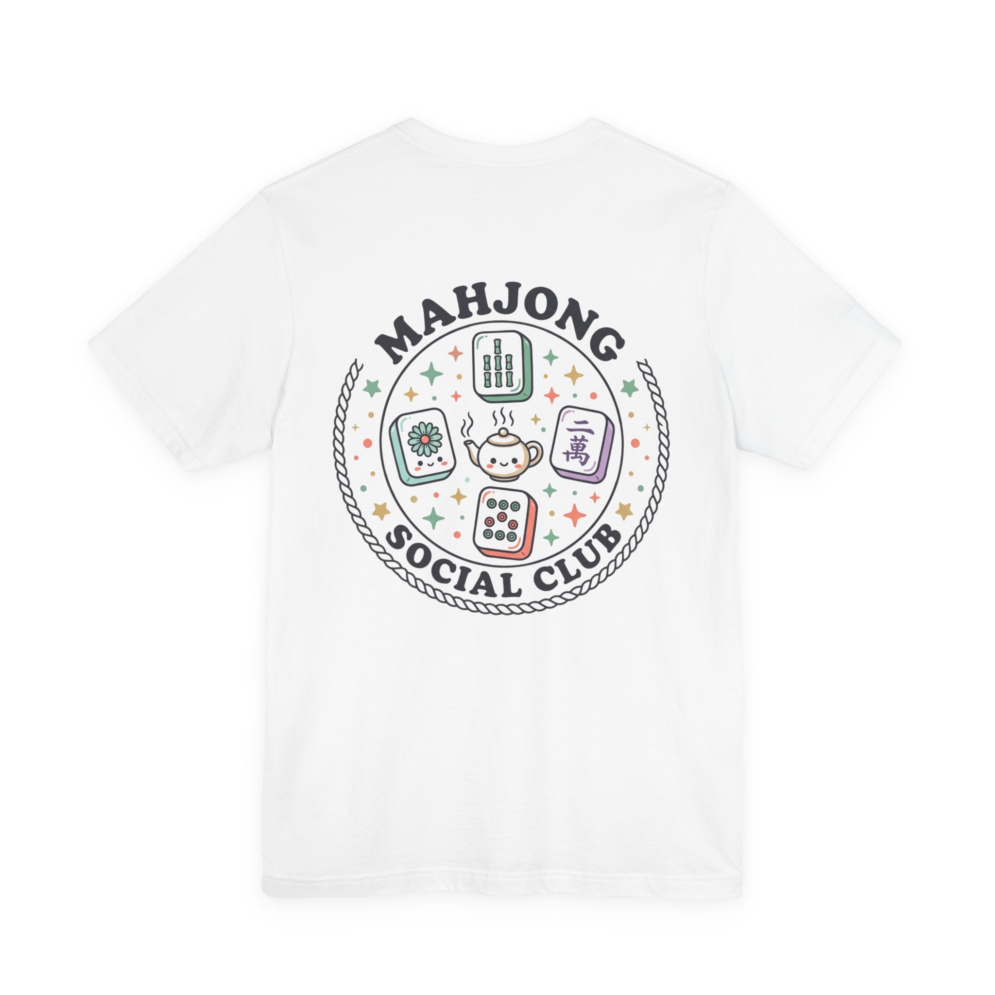 Mahjong Social Club Tee | tile-inspired, jade green pastel