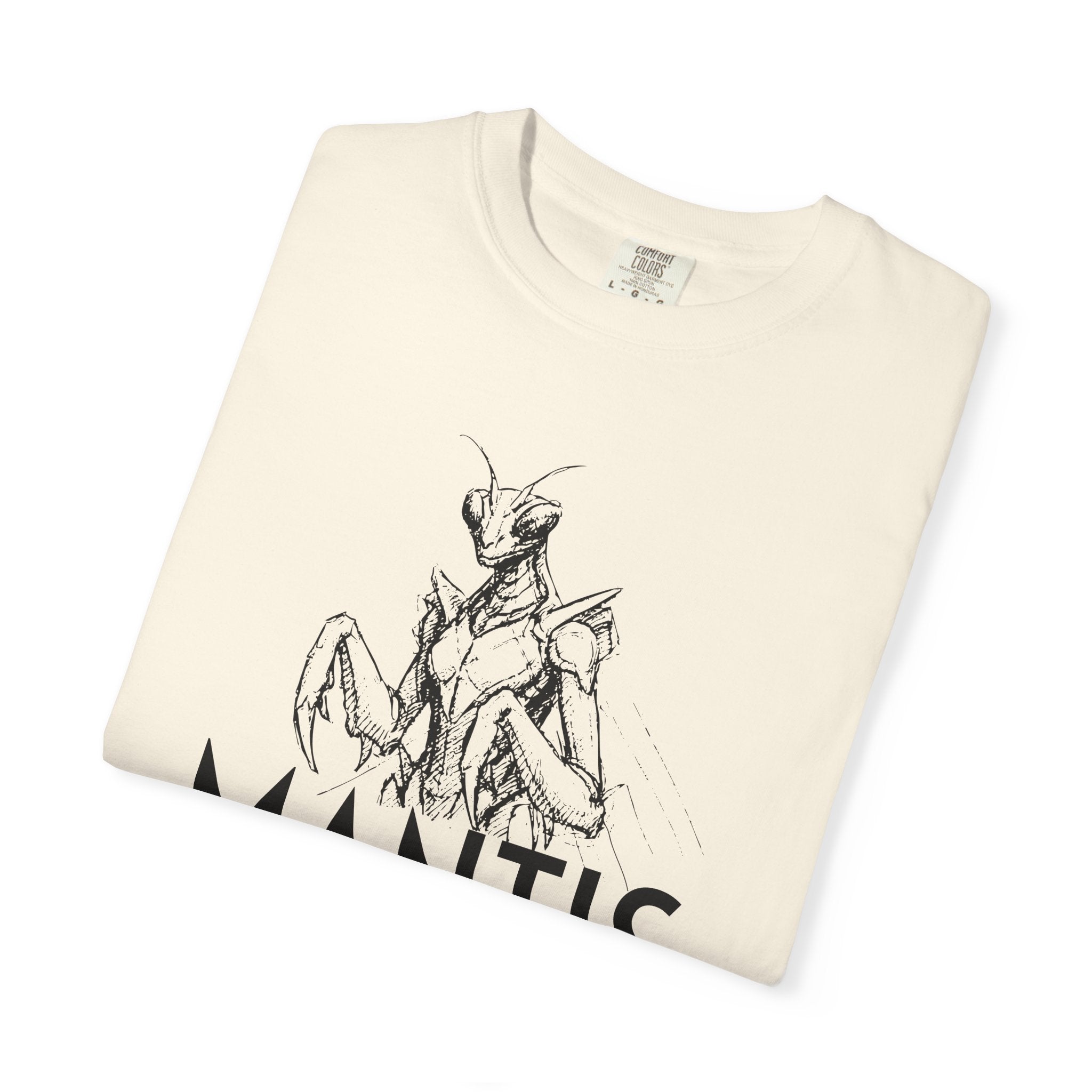 Alien Mantis Graphic T-Shirt — "The Hyper-Intuitive Bioengineers" Illustrated Tee