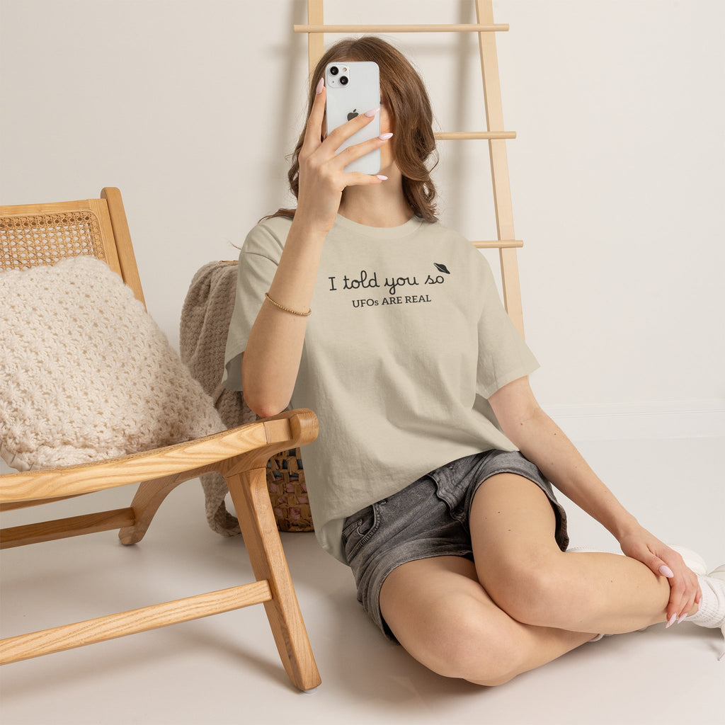 Alien Tee — Minimal "I told you so" Graphic T-Shirt