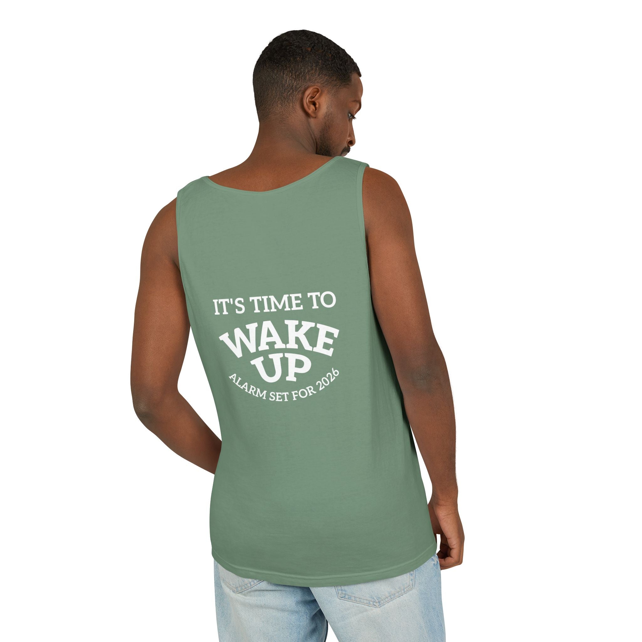 Wake Up Tank Top dark — Casual Graphic Tank