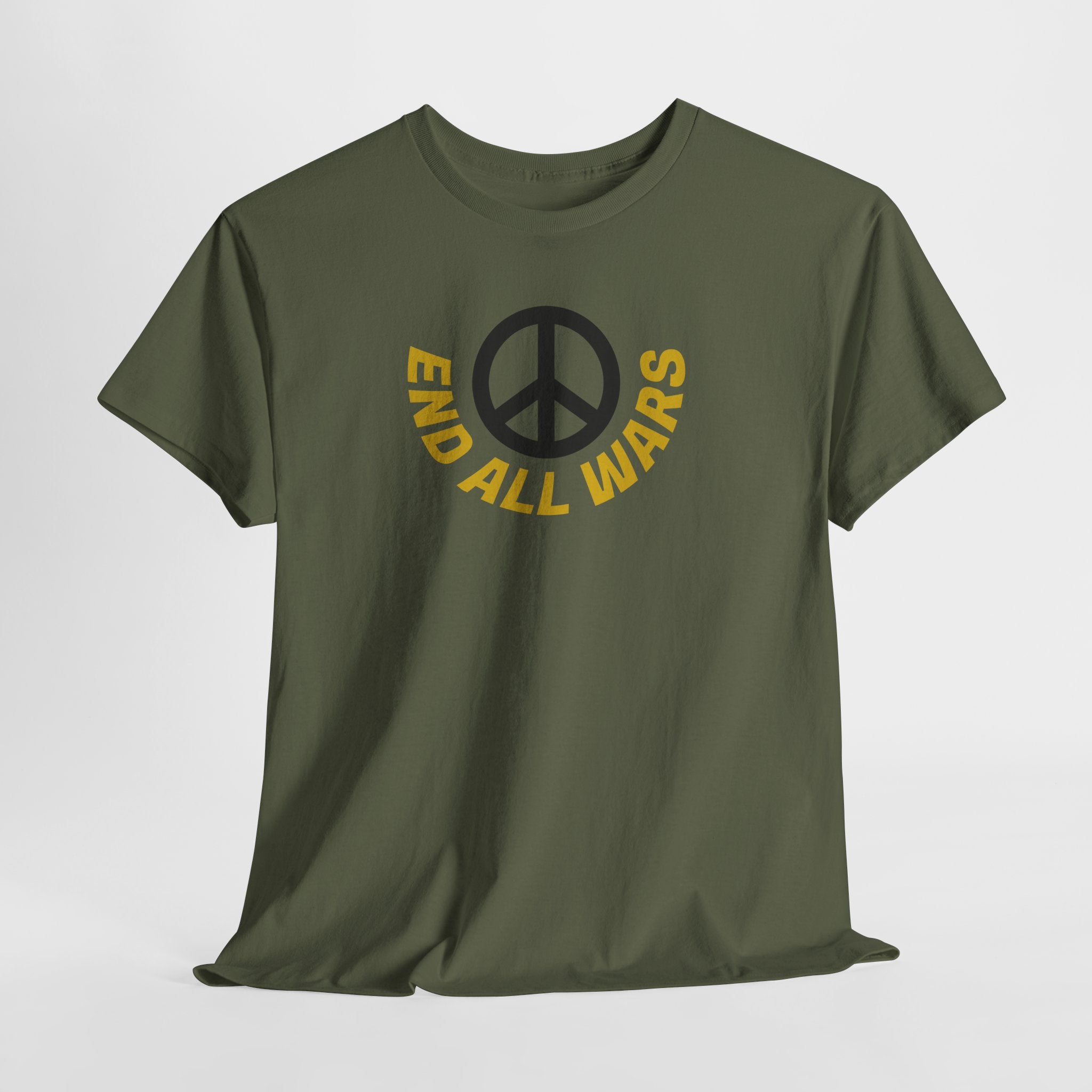 Peace Symbol T-Shirt — "End All Wars" Anti-War Graphic Tee