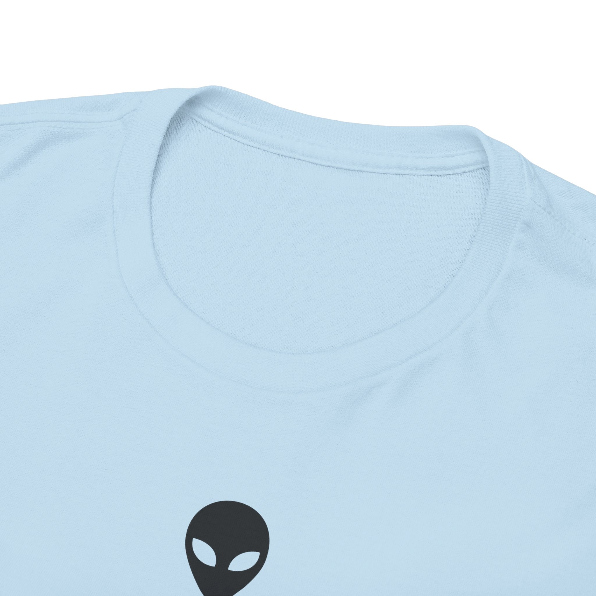 Alien Tee — Minimal "They Are Real" Vertical Graphic T-Shirt