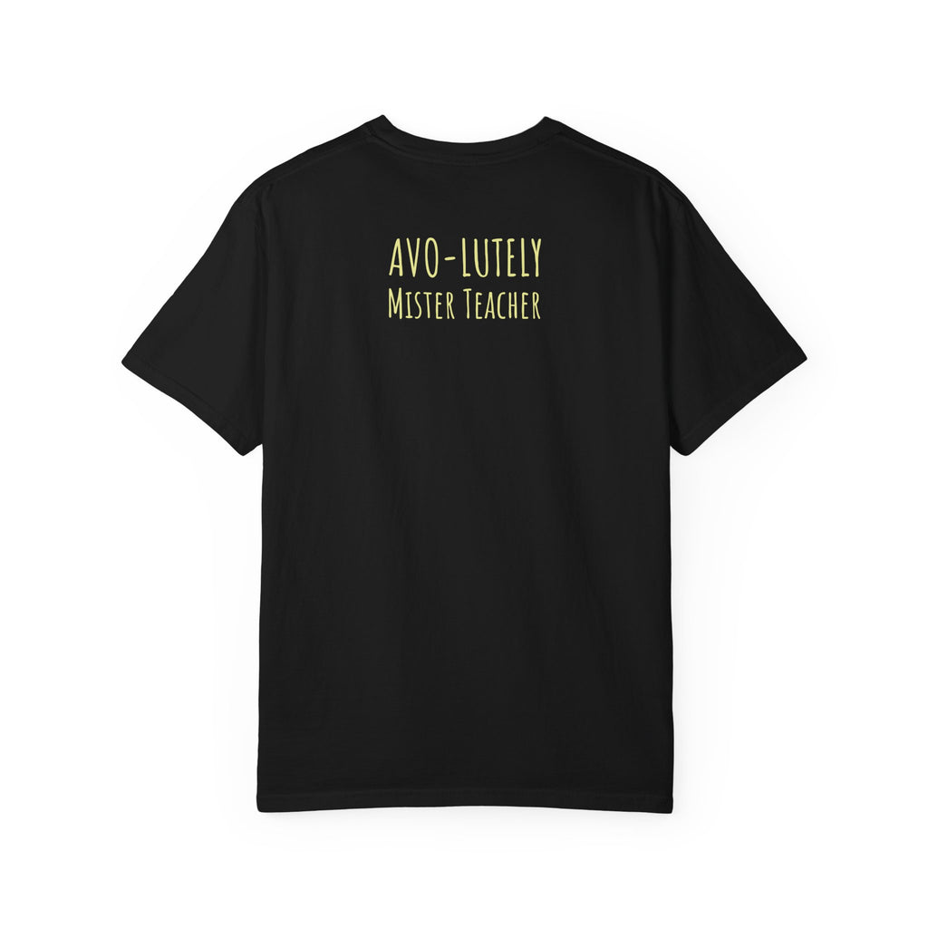 Personalizable "Avo-lutely Amazing Teacher" T-Shirt — Cute Avocado [XX] Grade Teacher Tee