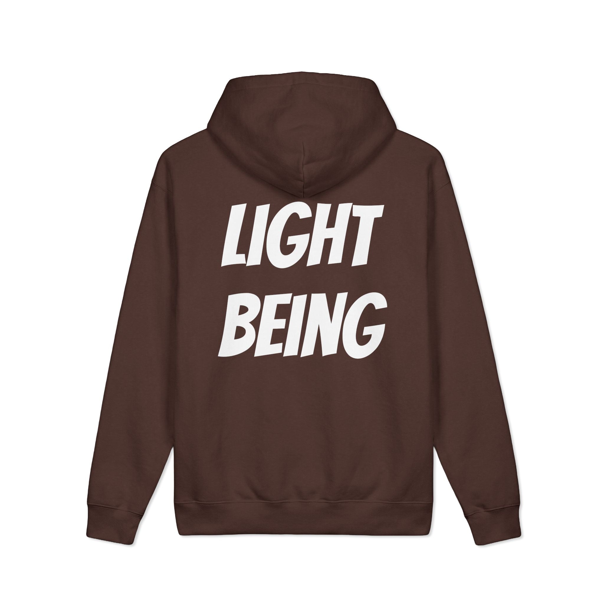Custom Text Hoodie — Personalized Text Light Being Pullover