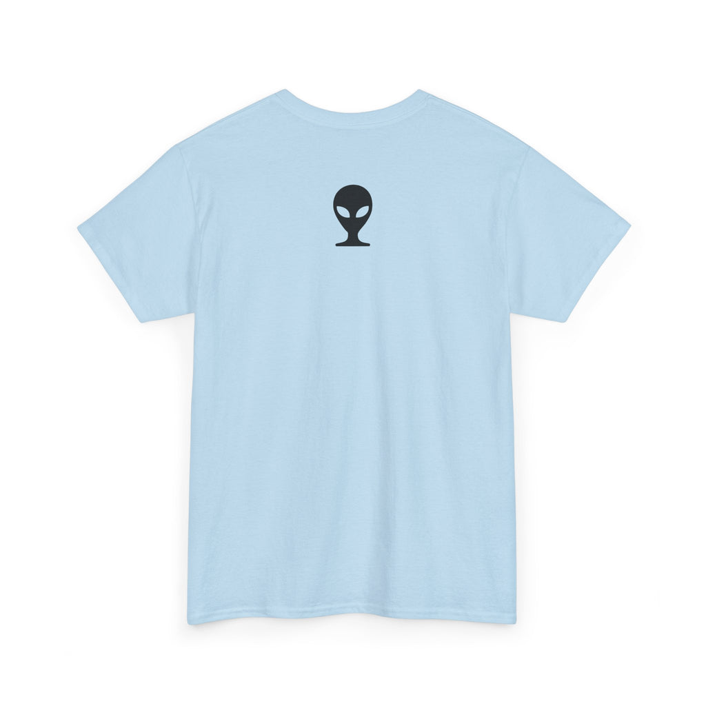 Alien Tee — Minimal "They Are Real" Vertical Graphic T-Shirt
