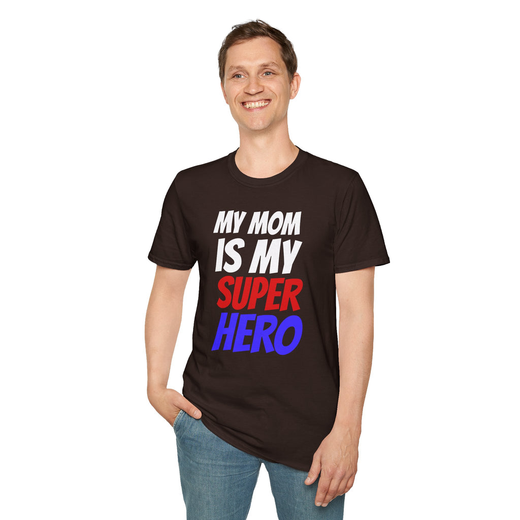 Superhero Mom T-Shirt — "My Mom Is My Superhero" Positive Message Tee