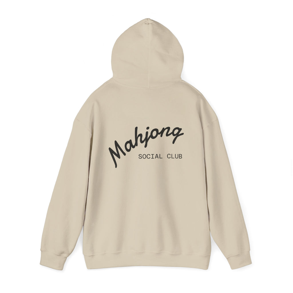 Mahjong Social Club Hoodie | tile-inspired, jade green pastel