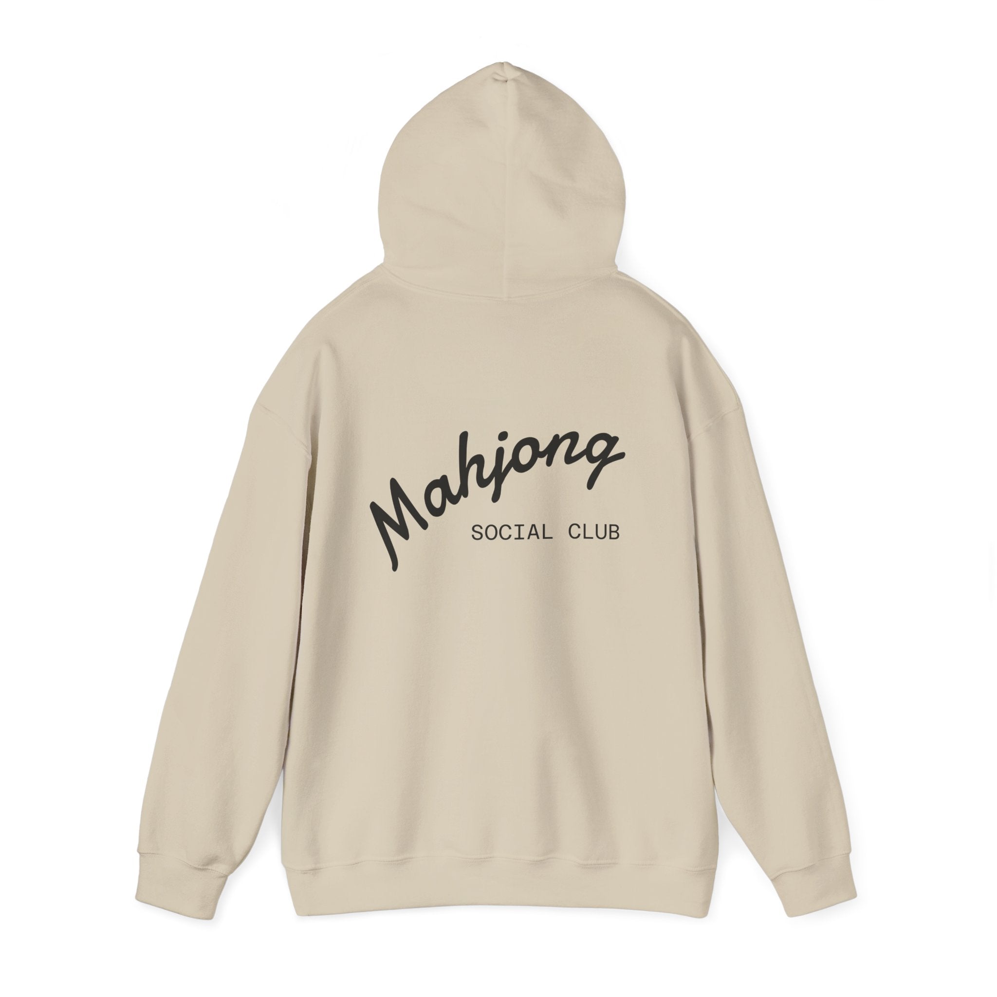 Mahjong Social Club Hoodie | tile-inspired, jade green pastel