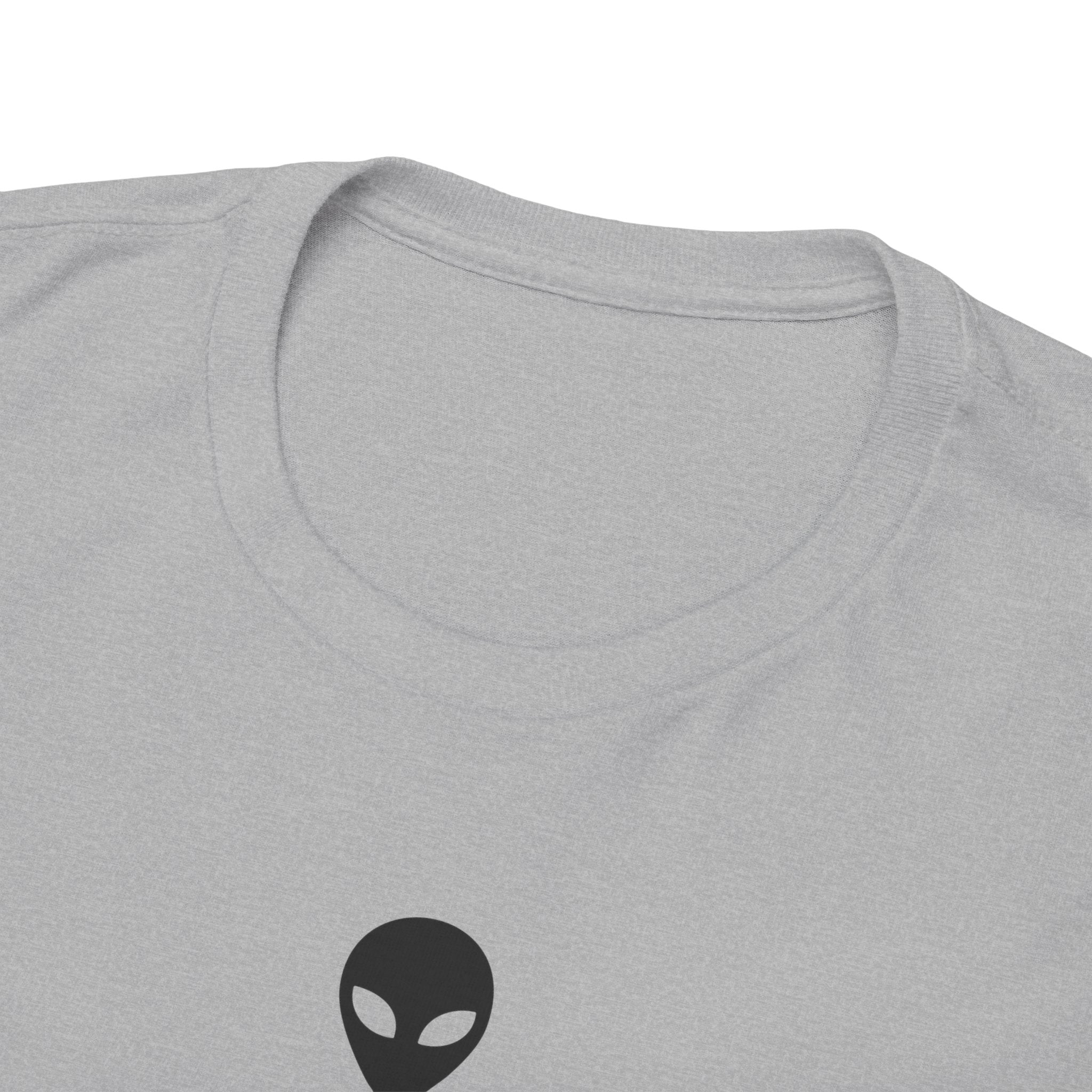 Alien Tee — Minimal "They Are Real" Vertical Graphic T-Shirt