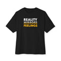 Reality Dark Tee — Reality Mirrors Feelings Minimalist Graphic T-Shirt