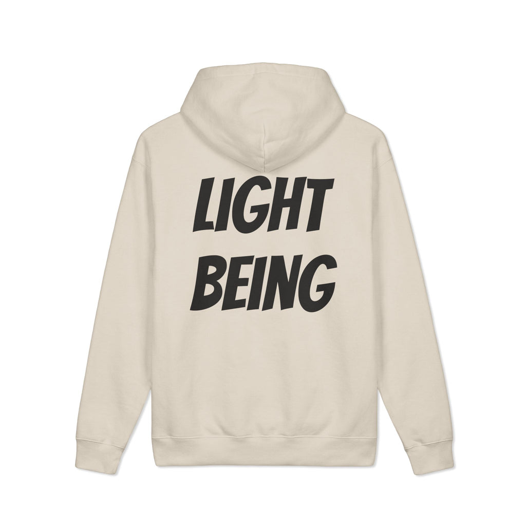 Custom Text Hoodie — Personalized Text Light Being Pullover