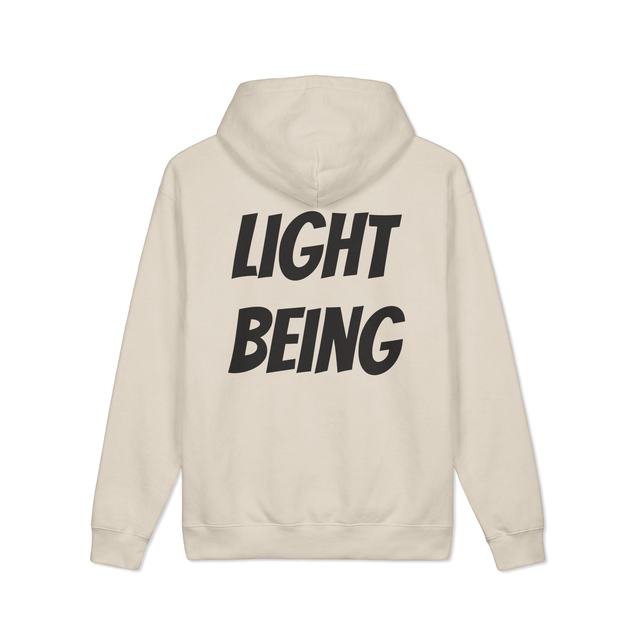 Custom Text Hoodie — Personalized Text Light Being Pullover