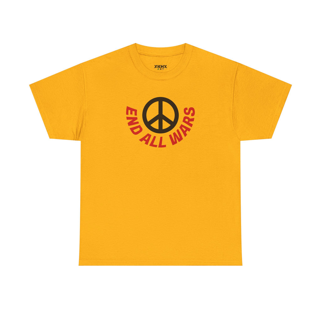 Peace Symbol T-Shirt — "End All Wars" Anti-War Graphic Tee