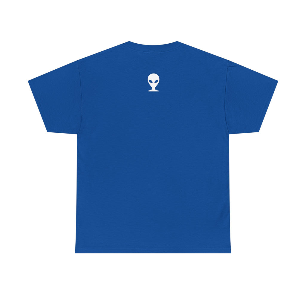 Alien Tee — Minimal "They Are Real" Vertical Graphic T-Shirt dark
