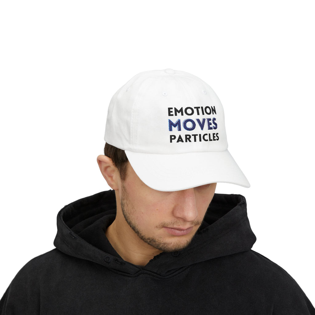 Emotions hýbou částicemi | Kšiltovka „Dad Cap“ – vyšívaná baseballová čepice