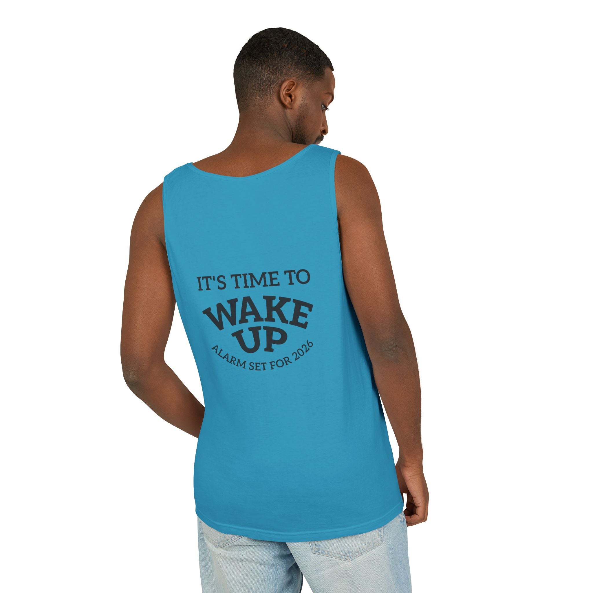 Wake Up Tank Top dark — Casual Graphic Tank
