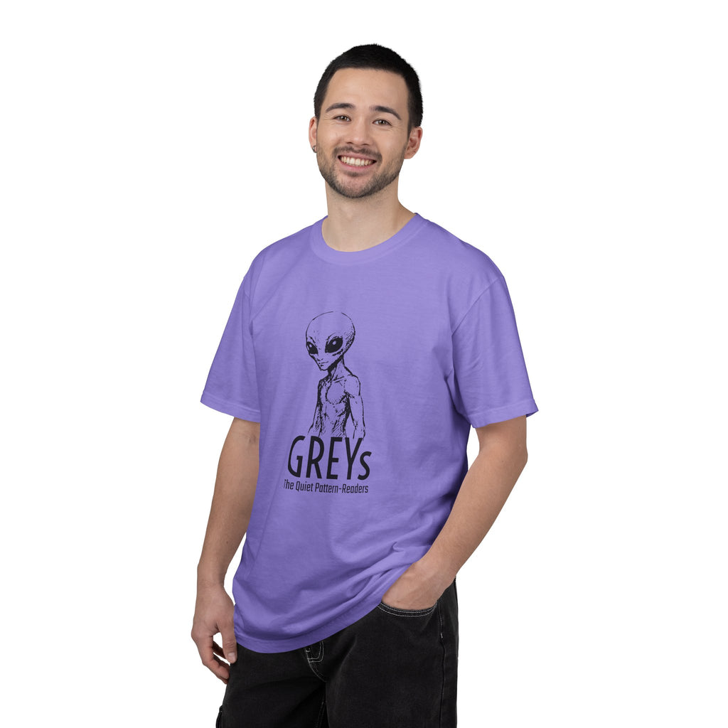 Alien Greys Graphic T-Shirt — "The Quiet Partners" Illustrated Tee