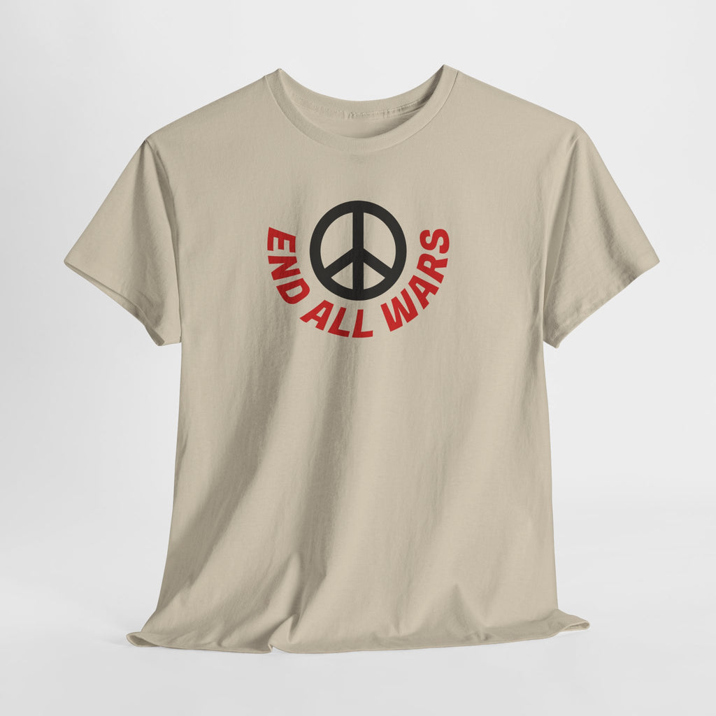 Peace Symbol T-Shirt — "End All Wars" Anti-War Graphic Tee